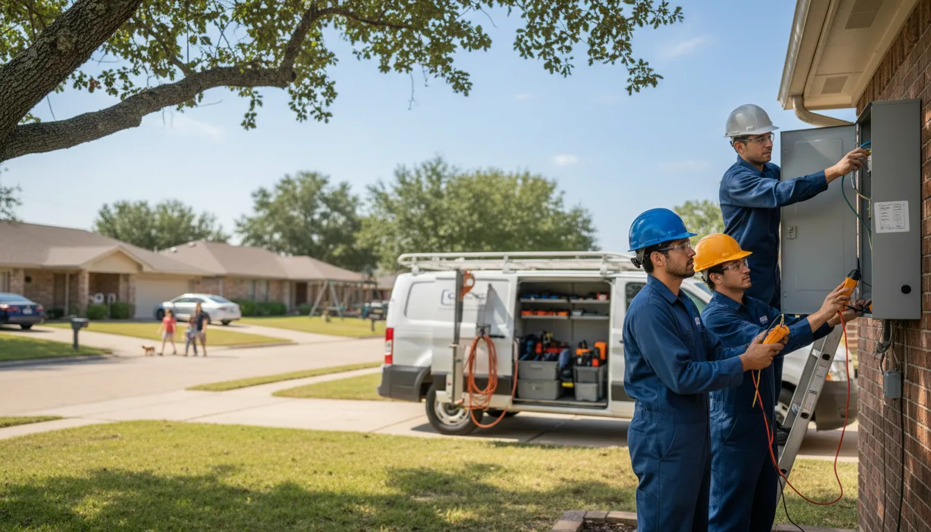 Certified electrician providing emergency electrical services in Taloga, OK